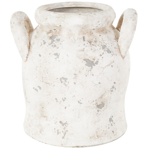 [178798-BB] Antique Style Vase With Handles 8in