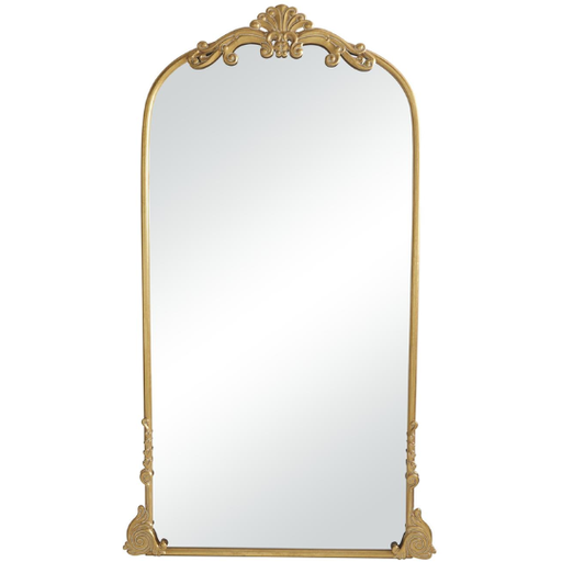 [178799-BB] Ornate Gold Floor Mirror 42x72in
