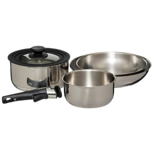 [178846-BB] Cookware Set with Removable Handle 6pcs