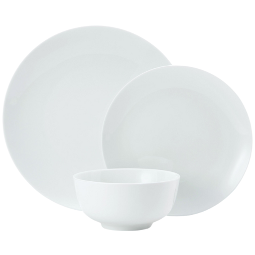 [178951-BB] Chalk Porcelain Dinnerware Set 12pc