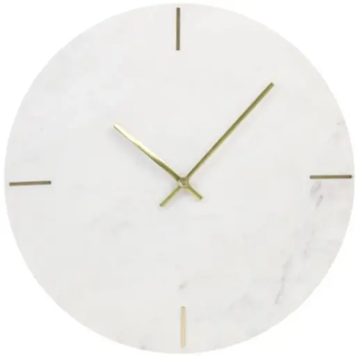 [179480-BB] Moreno Marble Wall Clock 17in