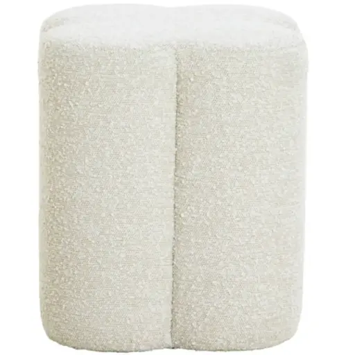 [179500-BB] Nalani Boucle Pouf Cream 14x18in