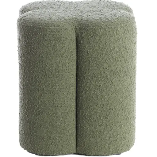 [179501-BB] Nalani Boucle Pouf Green 14x18in