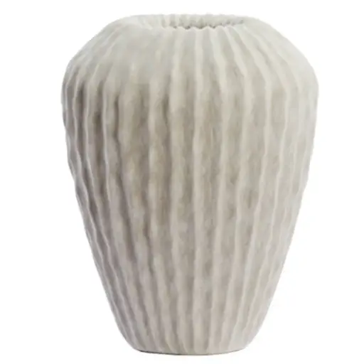 [179517-BB] Cacti Vase Beige 15in