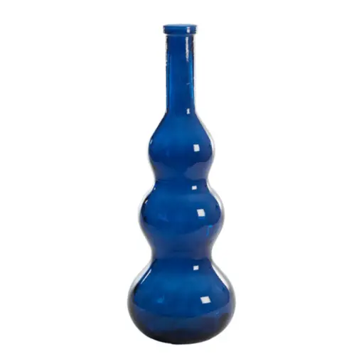 [179524-BB] Venerio Glass Vase Dark Blue 40in