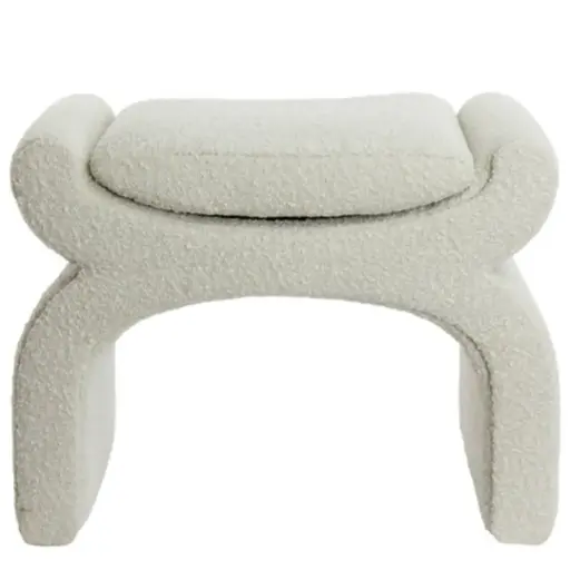 [179608-BB] Nafya Pouf Cream 24x18in