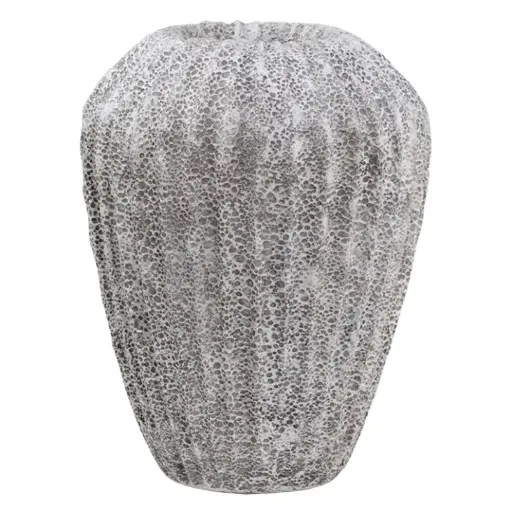 [179789-BB] Rambler Vase Stone Ivory 11x14in