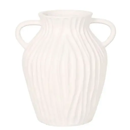 [179804-BB] Athena White Vase 16in