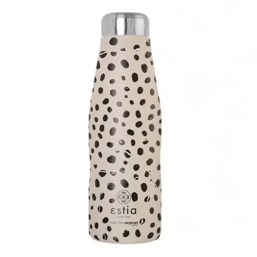 [179982-BB] Insulated Travel Flask Save the Aegean Leopard 17.6oz