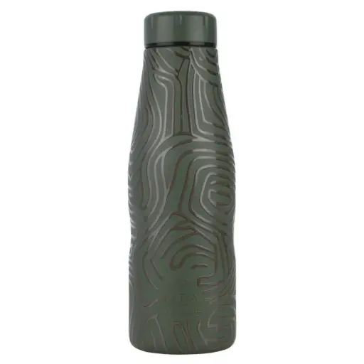 [179985-BB] Insulated Travel Flask Olive Flow 17.6oz