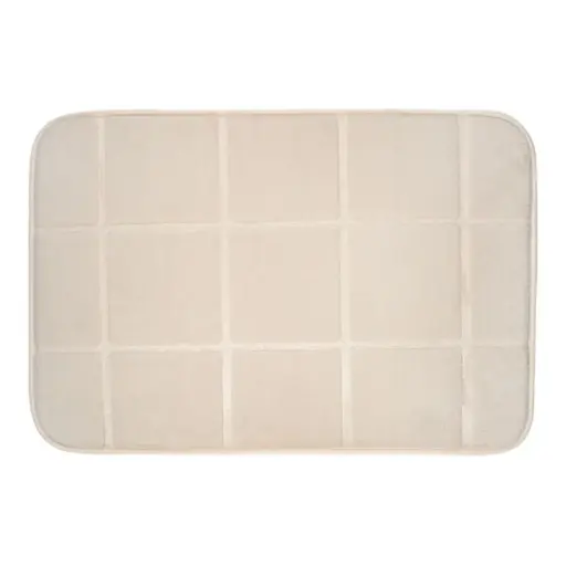 [180009-BB] Tiles Bath Mat Taupe