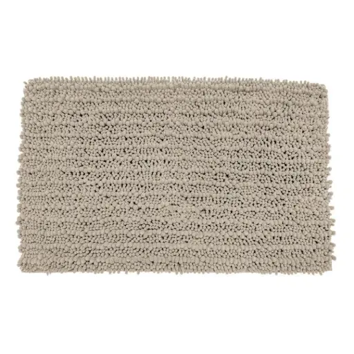 [180012-BB] Shaggy Bath Mat Taupe
