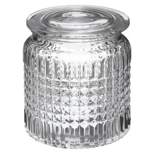 [180057-BB] Precious Glass Cotton Jar