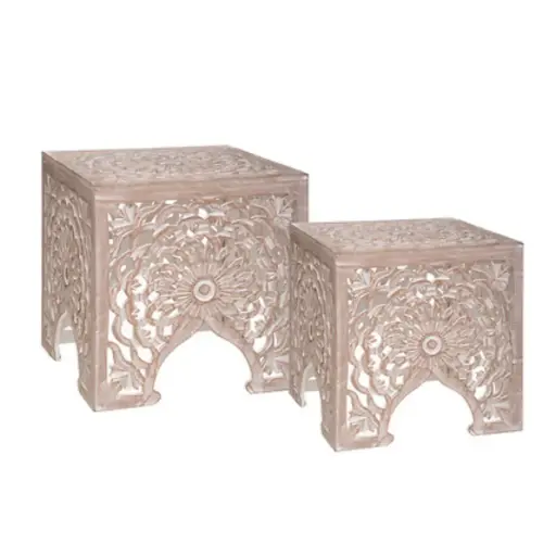 [180085-BB] Terre Sauvage Nesting Side Table 2pc