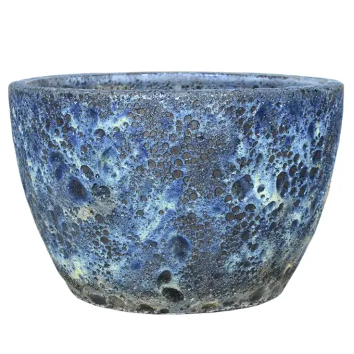 [180136-BB] Lava Planter Blue 15in