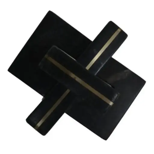 [180145-BB] Walton Marble Knot Black 5in