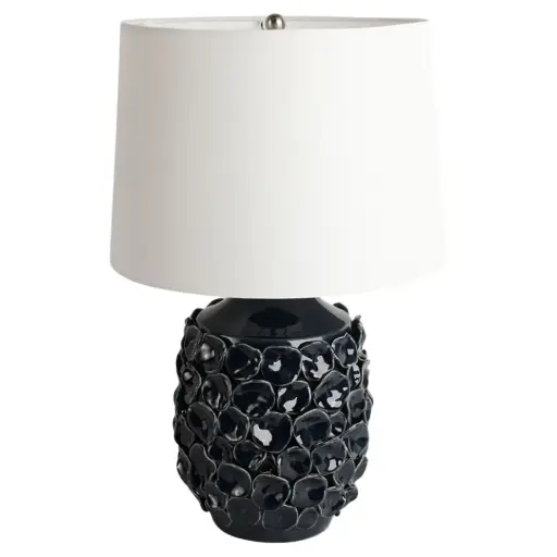 [180155-BB] Coastal Discs Table Lamp Navy 25in