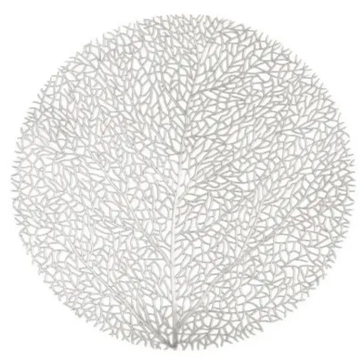 [180241-BB] Capelinni Round Placemat Silver 15in