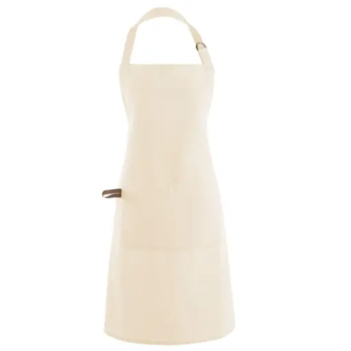 [180250-BB] Myrna Chef's Apron Ivory