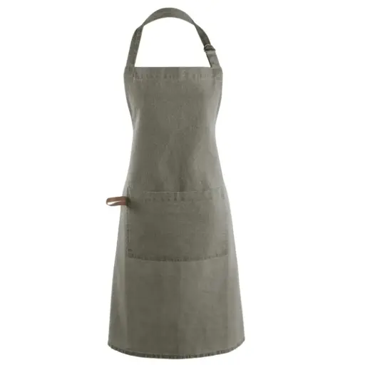 [180251-BB] Myrna Chef's Apron Olive Green