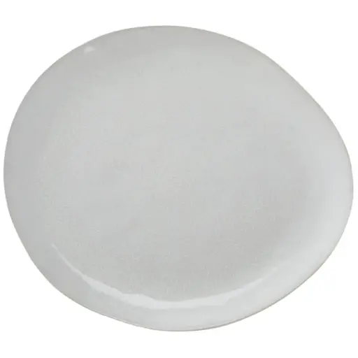 [180434-BB] Margo Oval Platter White 13.5x8in