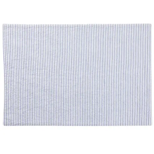 [180439-BB] Seersucker Placemat Navy