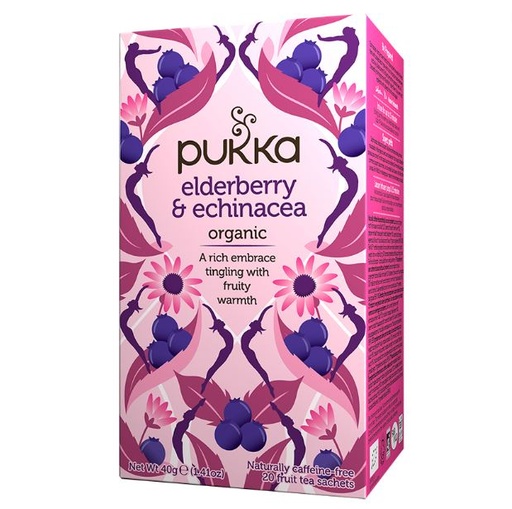 [200162-BB] Pukka Organic Elderberry &amp; Echinacea Fruit Tea 20's