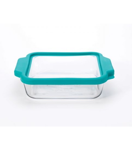 [160503-BB] Anchor Hocking Truefit Oven Basics Square Casserole Dish 8in Teal