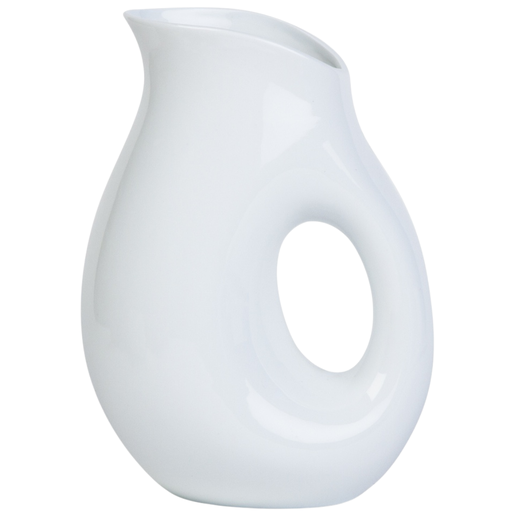 [160611-BB] Whiteware Oval Pitcher Large 72oz
