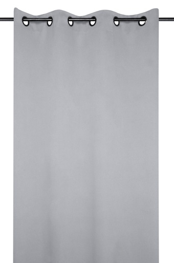 [160737-BB] Notte Blackout Curtain Panel Grey 98in