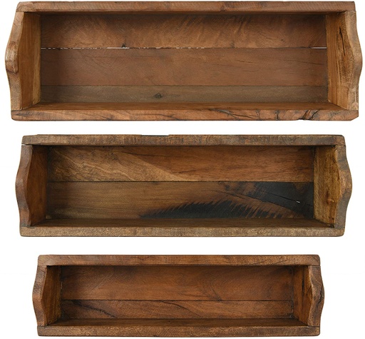 [161199-BB] Decorative Found Wood Boxes Set of 3