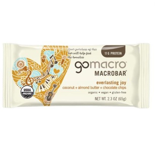 [200874-BB] Go Macro Coconut Almond Butter Chocolate Chip Bar 2.3oz