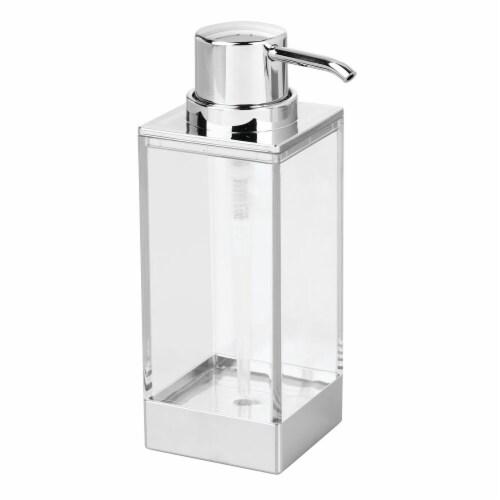 [161936-BB] Clarity Tall Soap Pump Clear/ Chrome