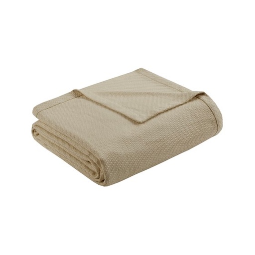 [162134-BB] Liquid Cotton Blanket Full/Queen Linen 