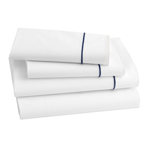 [162418-BB] Lagos Queen Flat Sheet Navy