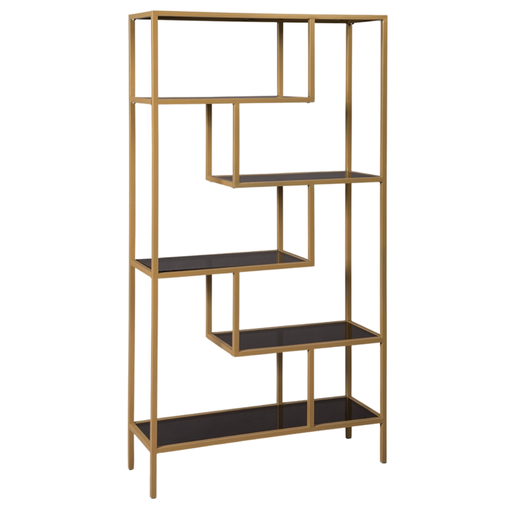 [167664-BB] Frankwell 70in Gold Bookcase