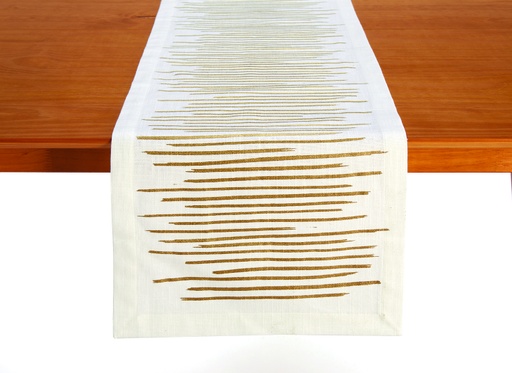 [162476-BB] Brushstroke Gold Runner