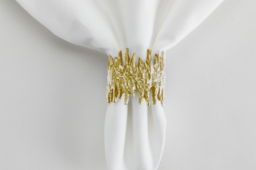 [162477-BB] Gold Cast Napkin Ring