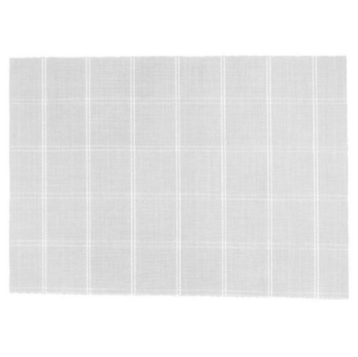 [162491-BB] Window Pane Vinyl Grey Placemat