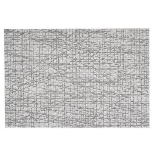 [162499-BB] Scratch Vinyl Placemat Charcoal
