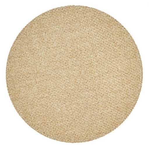 [162551-BB] Faux Basket Weave Bleached Placemat