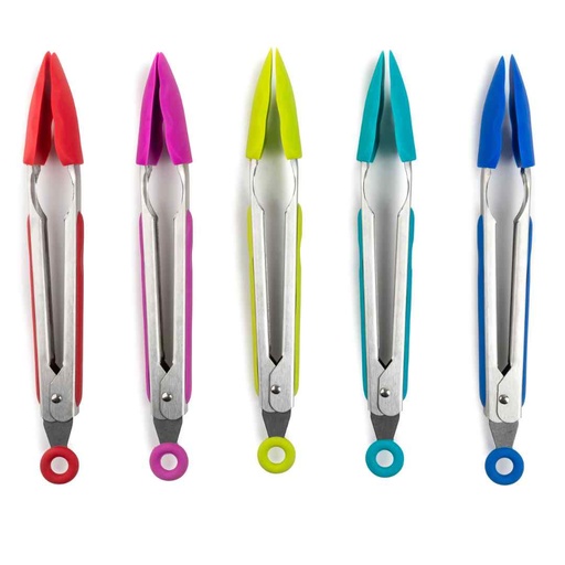 [162822-BB] Silicone Locking Tongs 10in