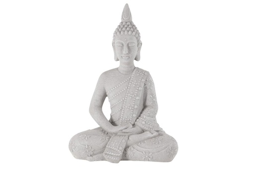 [167321-BB] Seated Buddha Stone Statue 28in