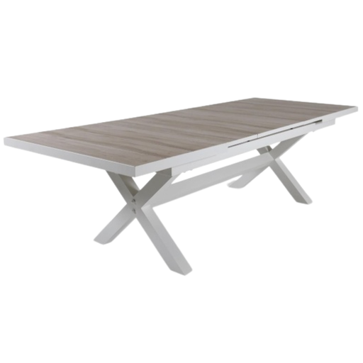 [163043-BB] Dune Extension Dining Table White