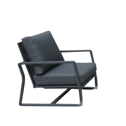 [163048-BB] Cali Lounge Chair Gunmetal