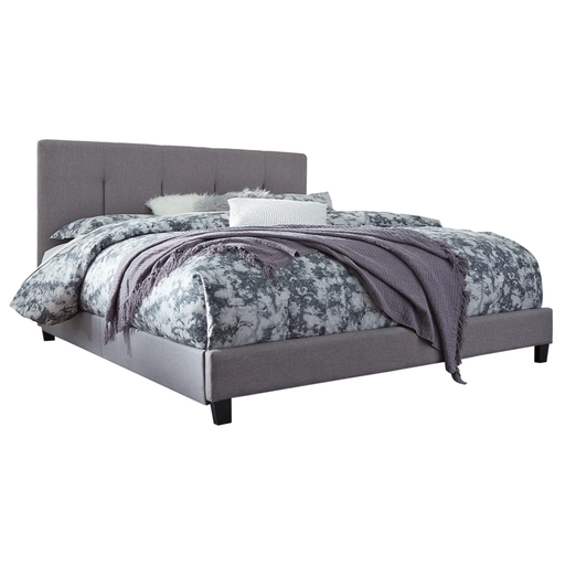 [163421-BB] Dolante King Upholstered Bed Grey