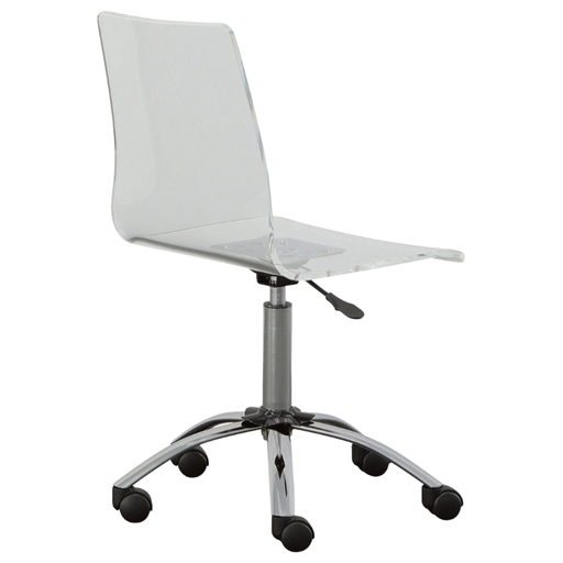 [164030-BB] Arthur Adjustable Swivel Chair Clear