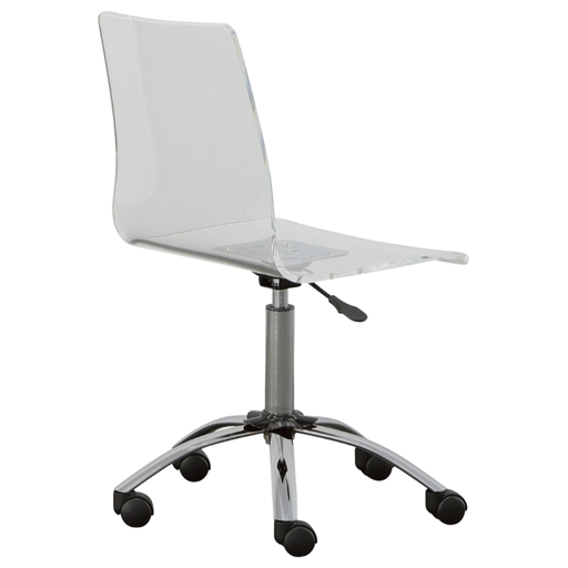[164030-BB] Arthur Adjustable Swivel Desk Chair Clear