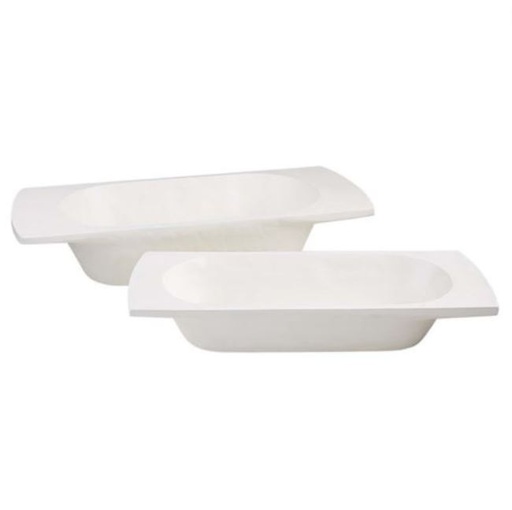 [164549-BB] Nesting White Dough Bowl Set