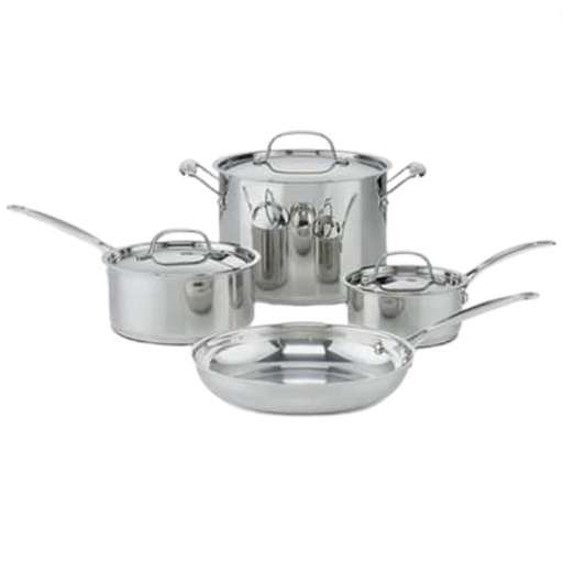 [107026-BB] Cuisinart Chef's Classic Stainless Steel Cookware Set 7pc